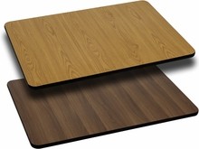 Flash Furniture XU-WNT-2430-GG 24" x 30" Rectangular Table Top with Natural or Walnut Reversible Laminate Top