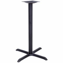 Flash Furniture XU-T3030-BAR-GG 30&quot; x 30&quot; Restaurant Table X-Base with 3&quot; Bar Height Column