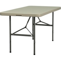 Flash Furniture DAD-YCZ-152Z-GG 30&quot;W x 60&quot;L Plastic Bi-Fold Folding Table