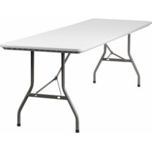 Flash Furniture RB-3096-GG 30&quot;W x 96&quot;L Granite White Plastic Folding Table