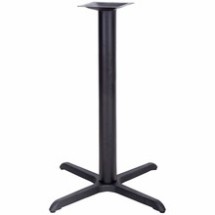 Flash Furniture XU-T3333-BAR-GG 33&quot; x 33&quot; Restaurant Table X-Base with 4&quot; Bar Height Column