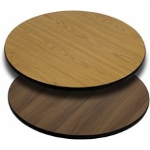 Flash Furniture XU-RD-36-WNT-GG 36" Round Table Top with Natural or Walnut Reversible Laminate Top