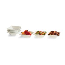 Rosseto CP003 4.5" Square Porcelain Bowl, 6 Pieces