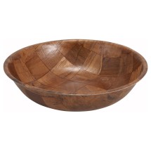 Winco WWB-5 5 Round Woven Wood Salad Bowl 5&quot;