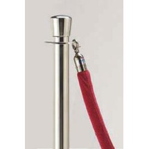 Aarco Products TR-7 Form-A-Line Red Velour Rope with Chrome Hardware 6 Ft.