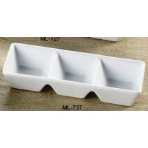 Yanco ML-737 Mainland 7&quot; x 2 1/2&quot; x 1 1/4&quot; Three Divided Tray