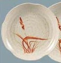 Yanco OR-1807 Gold Orchis 7 1/4" Lotus Shape Plate