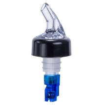 Winco PPA-087 Measuring Pourer with Black Collar, Blue Tail and Clear Spout 7/8 oz.