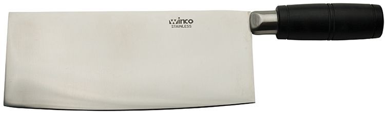 Winco KC-601 8" Chinese Cleaver with POM Handle