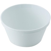 Winco PFD-8W White Polycarbonate 8.4 oz. Fruit Bowl