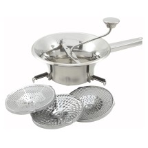 Winco SVM-9 Stainless Steel 2 Qt. Food Mill with 3 Graters