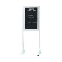 Aarco Products FMD3624 Free Standing Aluminum Frame Letter Board Cabinet, 24&quot;W x 36&quot;H