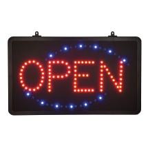 Winco LED-6 Open LED Sign with Single Flashing Pattern