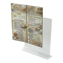 Winco ATCH-811 Acrylic Table Card Holder Displayette 8&quot; x 11&quot;