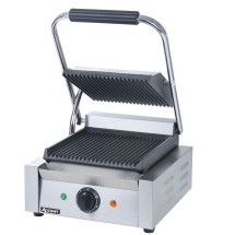 Adcraft SG-811 Countertop Sandwich Grill with Grooved Plates
