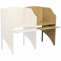 Flash Furniture MT-M6202-OAK-ADD-GG Add-On Study Carrel/Oak Finish