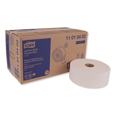 Advanced Jumbo Roll Bath Tissue, Septic Safe, 1-Ply, White, 3.48