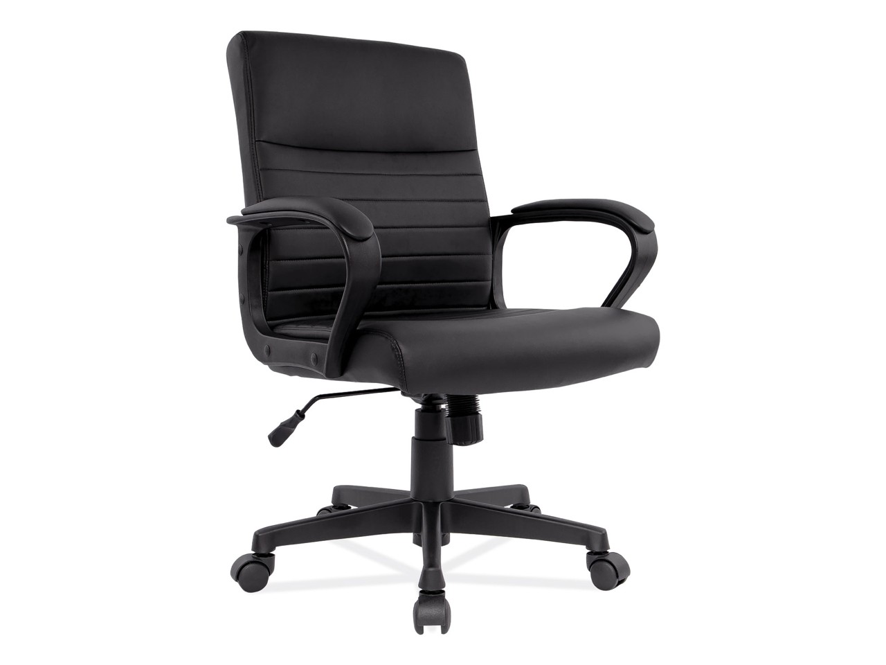 Alera Veon Series Low-Back Brown Leather Task Chair