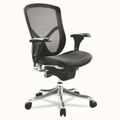 Alera EQ Series Ergonomic High-Back Multifunction Black Mesh Office Chair