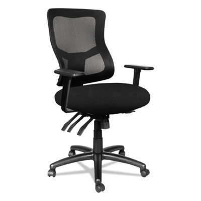 Alera Elusion II Series Mid-Back Black Mesh Multifunction Office Chair