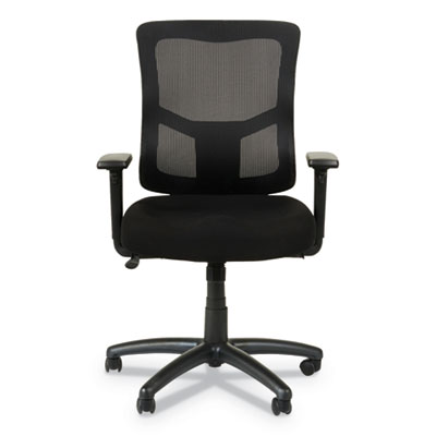 Alera Elusion II Series Mid-Back Black Mesh Swivel/Tilt Chair with Adjustable Arms