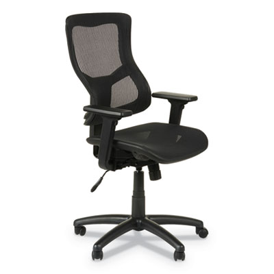 Alera Elusion II Series Mid-Back Black Suspension Mesh Synchro-Seat Office Chair