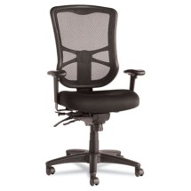 Alera Elusion Series High-Back Black Multifunction Mesh Office Chair