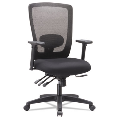 Alera Envy Series High-Back Black Mesh Multifunction Swivel / Tilt Chair