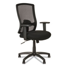 Alera Etros Series High-Back Black Mesh Swivel / Tilt Chair