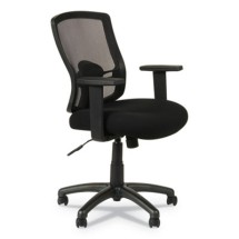 Alera Etros Series Mid-Back Black Mesh Swivel / Tilt Office Chair