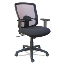 Alera Etros Series Mid-Back Petite Black Mesh Swivel/Tilt Chair