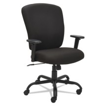 Alera Mota Black Big & Tall Fabric Office Chair with Adjustable Arms