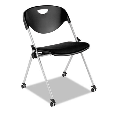 Alera SL Series Black Nesting Stack Chair, 2/Carton