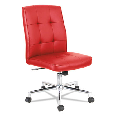 Alera Slimline Red Textured Swivel Task Chair