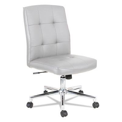 Alera Slimline White Textured Swivel Task Chair