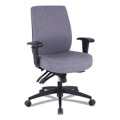 Alera Wrigley 24/7 High Performance Mid-Back Multifunction Gray Task Chair