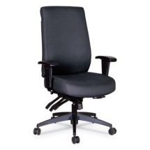 Alera Wrigley High Performance High-Back Multifunction Black Fabric Task Chair