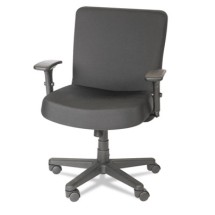 Alera XL Series Black Mid-Back Big & Tall Fabric Task Chair