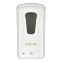 Alpine 430-F Automatic Hands-Free Foam Hand Sanitizer/Soap Dispenser, White, 1200 ml