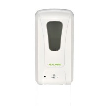 Alpine 430-L Automatic Hands-Free Gel Hand Sanitizer/Soap Dispenser, White, 1200 ml