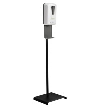 Alpine 430-S-S Automatic Hands-Free Liquid Hand Sanitizer/Soap Dispenser with Floor Stand, 1200 ml, White