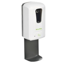 Alpine 430-S-T Automatic Hands-Free Liquid Hand Sanitizer/Soap Dispenser with Drip Tray, 1200 ml, White