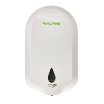 Alpine 431-L Automatic Hands-Free Gel Hand Sanitizer/Soap Dispenser, White, 1100 ml