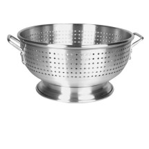 Thunder Group ALHDCO102 Heavy Duty Aluminum Colander with Base and Handle 16 Qt.