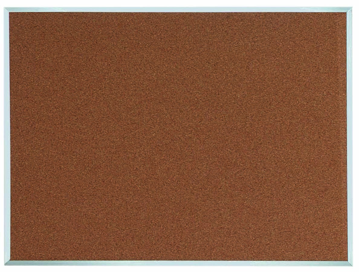 Aarco Products DB3648 Aluminum Frame Natural Pebble Grain Cork Bulletin Board, 48"W x 36"H 