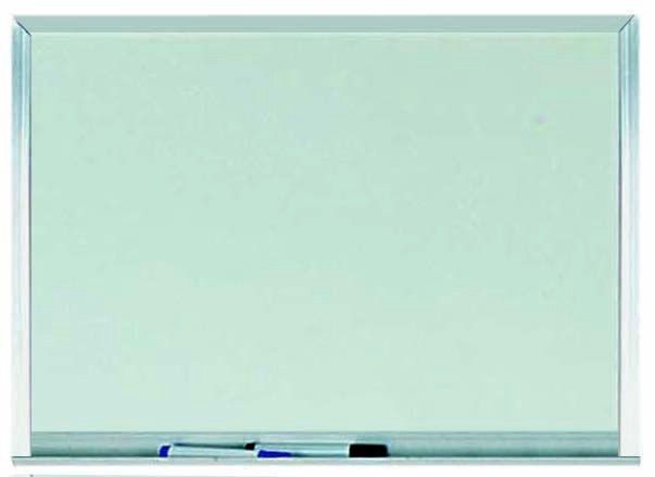 Aarco Products WAC1824 Aluminum Frame Melamine Markerboard, 24"W x 18"H