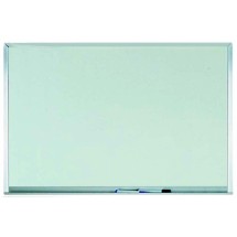 Aarco Products WAC2436 Aluminum Frame Melamine Markerboard, 36&quot;W x 24&quot;H