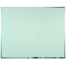 Aarco Products WAC4860 Aluminum Frame Melamine Markerboard, 60&quot;W x 48&quot;H