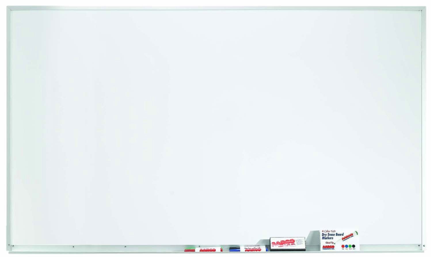 Aarco Products WDS3660 Aluminum Frame Porcelain Markerboard, 60"W x 36"H 