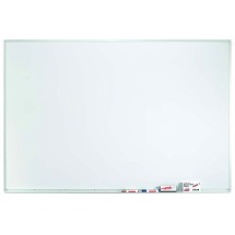 Aarco Products WDS4872 Aluminum Frame Porcelain Markerboard, 72"W x 48"H